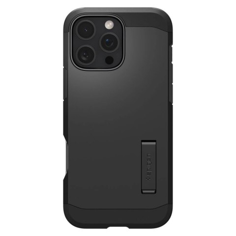 Etui Spigen Tough Armor MagSafe z podstawką na iPhone 16 Pro - czarne Etui Spigen Tough Armor MagSafe z podstawką na iPhone 16 Pro - czarne