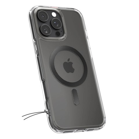 Etui Spigen Ultra Hybrid Mag Carbon Fiber z MagSafe na iPhone 16 Pro - ciemnoszare Etui Spigen Ultra Hybrid Mag Carbon Fiber z MagSafe na iPhone 16 Pro - ciemnoszare