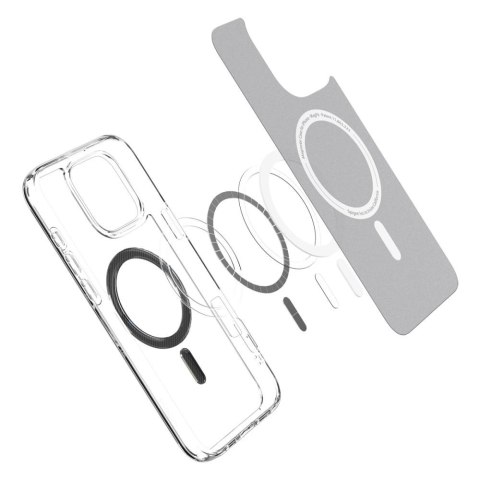 Etui Spigen Ultra Hybrid Mag Carbon Fiber z MagSafe na iPhone 16 Pro - ciemnoszare Etui Spigen Ultra Hybrid Mag Carbon Fiber z MagSafe na iPhone 16 Pro - ciemnoszare