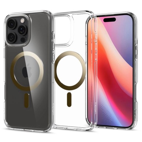 Etui Spigen Ultra Hybrid Mag z MagSafe na iPhone 16 Pro Max - złote Etui Spigen Ultra Hybrid Mag z MagSafe na iPhone 16 Pro Max - złote
