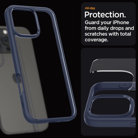 Etui Spigen Ultra Hybrid na iPhone 16 Pro Max - niebieskie Etui Spigen Ultra Hybrid na iPhone 16 Pro Max - niebieskie