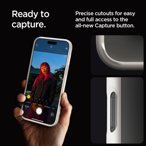 Etui Spigen Ultra Hybrid na iPhone 16 Pro Max - tytanowe Etui Spigen Ultra Hybrid na iPhone 16 Pro Max - tytanowe