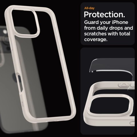 Etui Spigen Ultra Hybrid na iPhone 16 Pro Max - tytanowe Etui Spigen Ultra Hybrid na iPhone 16 Pro Max - tytanowe