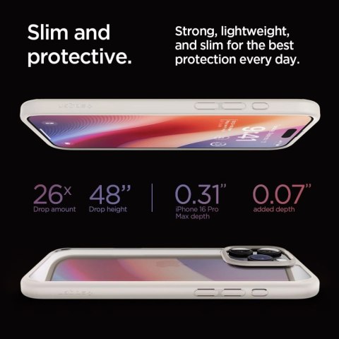 Etui Spigen Ultra Hybrid na iPhone 16 Pro Max - tytanowe Etui Spigen Ultra Hybrid na iPhone 16 Pro Max - tytanowe