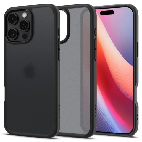 Etui Spigen Ultra Hybrid na iPhone 16 Pro - czarne Etui Spigen Ultra Hybrid na iPhone 16 Pro - czarne