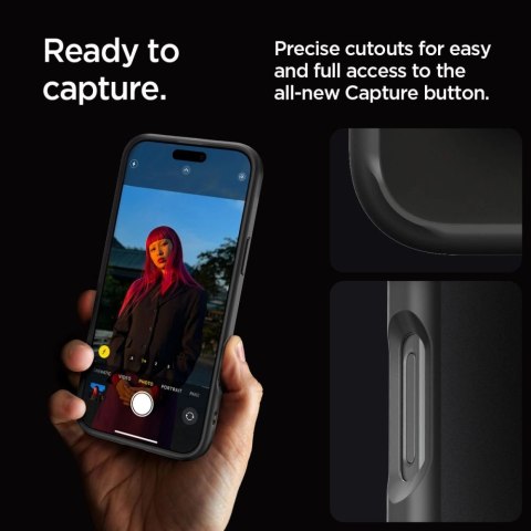 Etui Spigen Ultra Hybrid na iPhone 16 Pro - czarne Etui Spigen Ultra Hybrid na iPhone 16 Pro - czarne