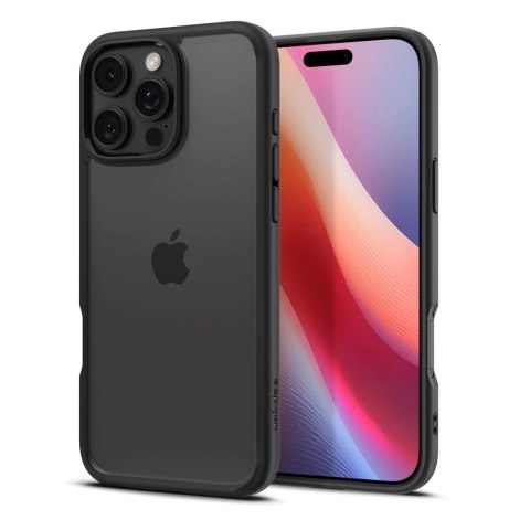 Etui Spigen Ultra Hybrid na iPhone 16 Pro - czarny mat Etui Spigen Ultra Hybrid na iPhone 16 Pro - czarny mat