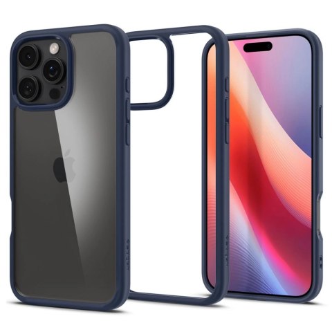 Etui Spigen Ultra Hybrid na iPhone 16 Pro - niebieskie Etui Spigen Ultra Hybrid na iPhone 16 Pro - niebieskie
