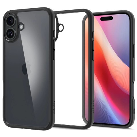 Etui Spigen Ultra Hybrid na iPhone 16 - czarny mat Etui Spigen Ultra Hybrid na iPhone 16 - czarny mat