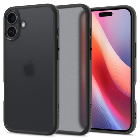 Spigen Ultra Hybrid MagSafe na iPhone 16 - czarne Spigen Ultra Hybrid MagSafe na iPhone 16 - czarne