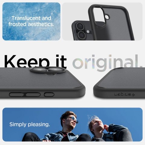 Spigen Ultra Hybrid MagSafe na iPhone 16 - czarne Spigen Ultra Hybrid MagSafe na iPhone 16 - czarne