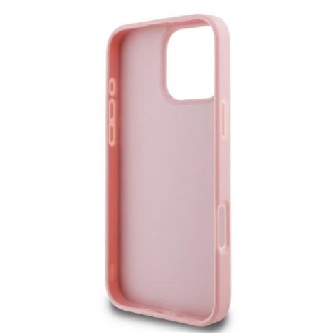 Etui Guess Fixed Glitter Big 4G na iPhone 16 Pro - różowe