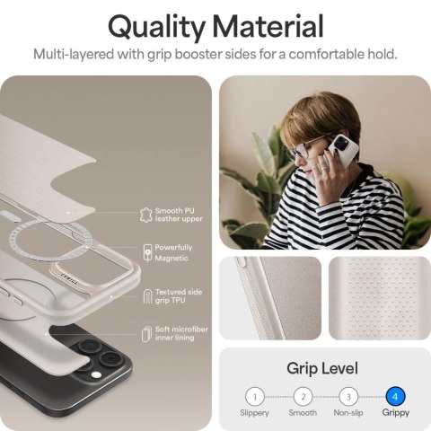 Etui Spigen Cyrill Kajuk MagSafe na iPhone 16 Pro Max - beżowe Etui Spigen Cyrill Kajuk MagSafe na iPhone 16 Pro Max - beżowe