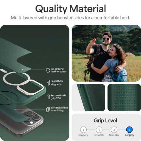 Etui Spigen Cyrill Kajuk MagSafe na iPhone 16 Pro Max - zielone Etui Spigen Cyrill Kajuk MagSafe na iPhone 16 Pro Max - zielone