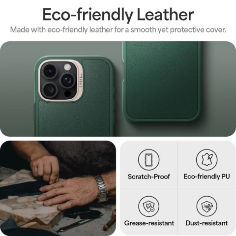 Etui Spigen Cyrill Kajuk MagSafe na iPhone 16 Pro Max - zielone Etui Spigen Cyrill Kajuk MagSafe na iPhone 16 Pro Max - zielone