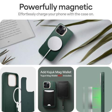 Etui Spigen Cyrill Kajuk MagSafe na iPhone 16 Pro Max - zielone Etui Spigen Cyrill Kajuk MagSafe na iPhone 16 Pro Max - zielone