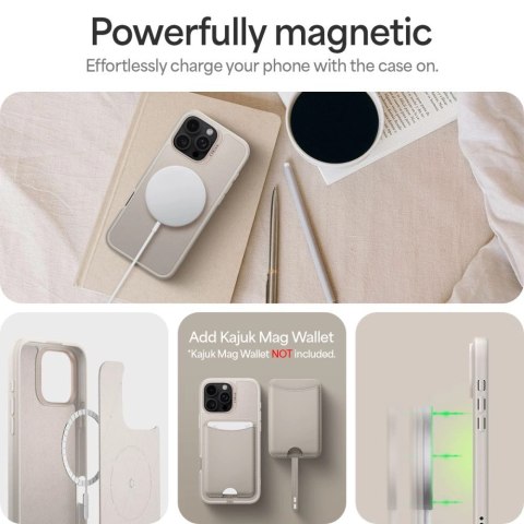 Etui Spigen Cyrill Kajuk MagSafe na iPhone 16 Pro - beżowe Etui Spigen Cyrill Kajuk MagSafe na iPhone 16 Pro - beżowe