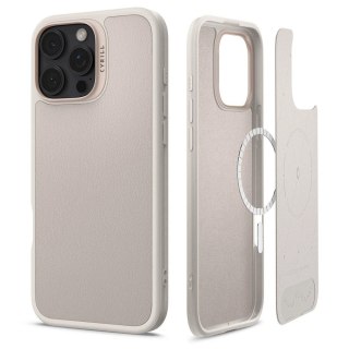 Etui Spigen Cyrill Kajuk MagSafe na iPhone 16 Pro - beżowe