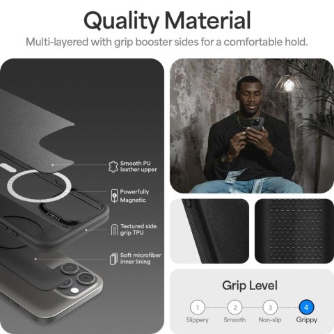 Etui Spigen Cyrill Kajuk MagSafe na iPhone 16 Pro - czarne