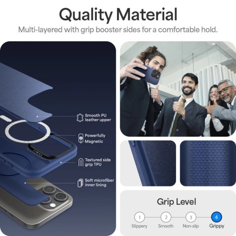 Etui Spigen Cyrill Kajuk MagSafe na iPhone 16 Pro - granatowe Etui Spigen Cyrill Kajuk MagSafe na iPhone 16 Pro - granatowe