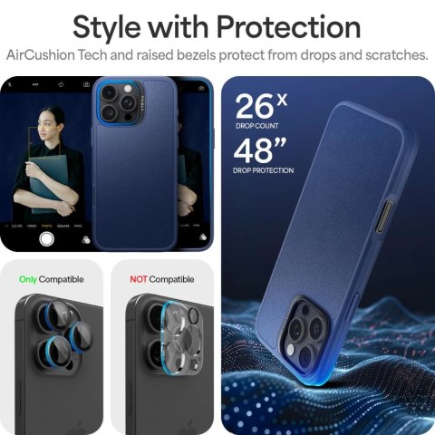 Etui Spigen Cyrill Kajuk MagSafe na iPhone 16 Pro - granatowe Etui Spigen Cyrill Kajuk MagSafe na iPhone 16 Pro - granatowe