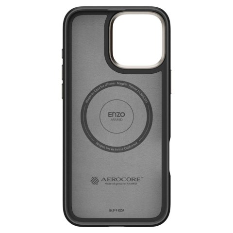 Etui Spigen Enzo Aramid Mag z MagSafe na iPhone 16 Pro Max - matowo-czarne Etui Spigen Enzo Aramid Mag z MagSafe na iPhone 16 Pro Max - matowo-czarne