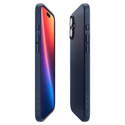 Etui Spigen Liquid Air na iPhone 16 Plus - niebieskie Etui Spigen Liquid Air na iPhone 16 Plus - niebieskie