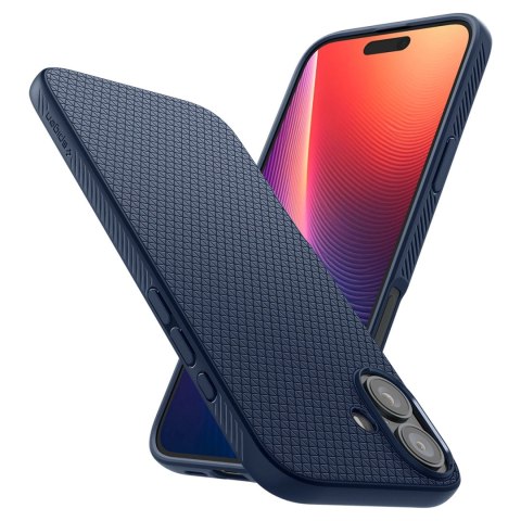 Etui Spigen Liquid Air na iPhone 16 Plus - niebieskie Etui Spigen Liquid Air na iPhone 16 Plus - niebieskie