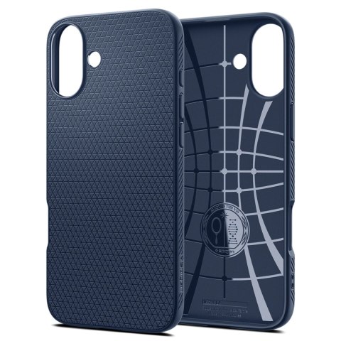 Etui Spigen Liquid Air na iPhone 16 Plus - niebieskie Etui Spigen Liquid Air na iPhone 16 Plus - niebieskie
