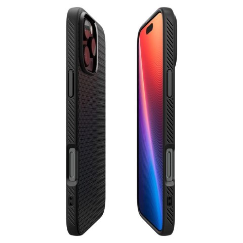 Etui Spigen Liquid Air na iPhone 16 Pro Max - czarne Etui Spigen Liquid Air na iPhone 16 Pro Max - czarne