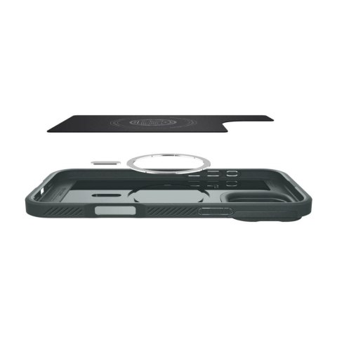 Etui Spigen Optik Armor Mag z MagSafe na iPhone 16 Pro Max - zielone Etui Spigen Optik Armor Mag z MagSafe na iPhone 16 Pro Max - zielone