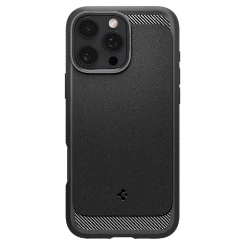 Etui Spigen Rugged Armor MagSafe do iPhone 16 Pro Max - czarne Etui Spigen Rugged Armor MagSafe do iPhone 16 Pro Max - czarne
