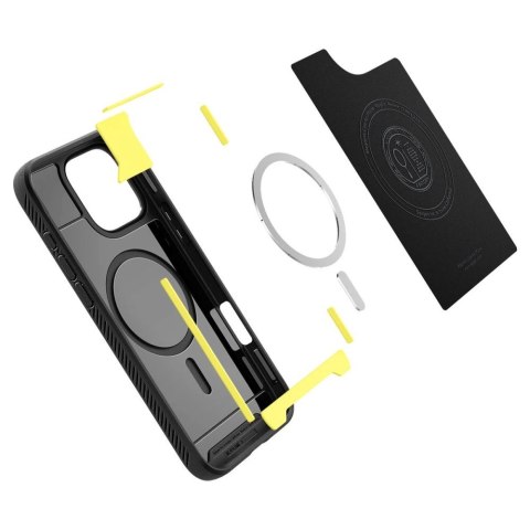 Etui Spigen Rugged Armor MagSafe do iPhone 16 Pro Max - czarne Etui Spigen Rugged Armor MagSafe do iPhone 16 Pro Max - czarne