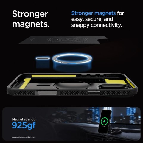Etui Spigen Rugged Armor MagSafe do iPhone 16 Pro Max - szare