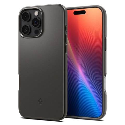 Etui Spigen Thin Fit MagSafe do na iPhone 16 Pro Max - gunmetal Etui Spigen Thin Fit MagSafe do na iPhone 16 Pro Max - gunmetal