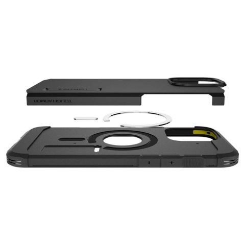 Etui Spigen Tough Armor MagSafe z podstawką na iPhone 16 Pro Max - czarne Etui Spigen Tough Armor MagSafe z podstawką na iPhone 16 Pro Max - czarne