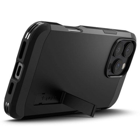 Etui Spigen Tough Armor MagSafe z podstawką na iPhone 16 Pro Max - czarne Etui Spigen Tough Armor MagSafe z podstawką na iPhone 16 Pro Max - czarne