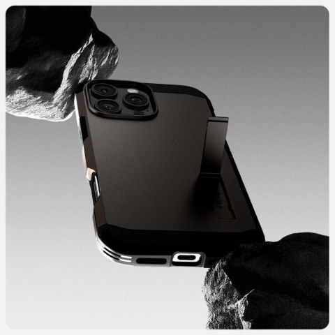 Etui Spigen Tough Armor MagSafe z podstawką na iPhone 16 Pro Max - gunmetal Etui Spigen Tough Armor MagSafe z podstawką na iPhone 16 Pro Max - gunmetal