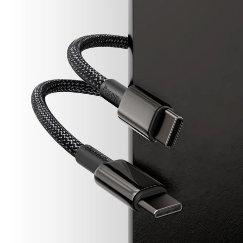 Kabel Baseus CATWJ-01 USB-C - USB-C PD QC 100W 5A 1m - czarny Kabel Baseus CATWJ-01 USB-C - USB-C PD QC 100W 5A 1m - czarny