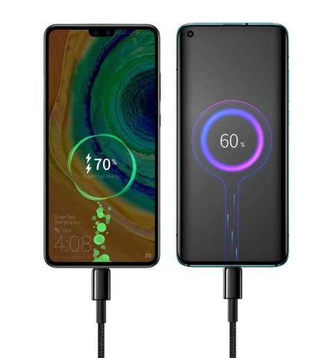 Kabel Baseus CATWJ-01 USB-C - USB-C PD QC 100W 5A 1m - czarny Kabel Baseus CATWJ-01 USB-C - USB-C PD QC 100W 5A 1m - czarny