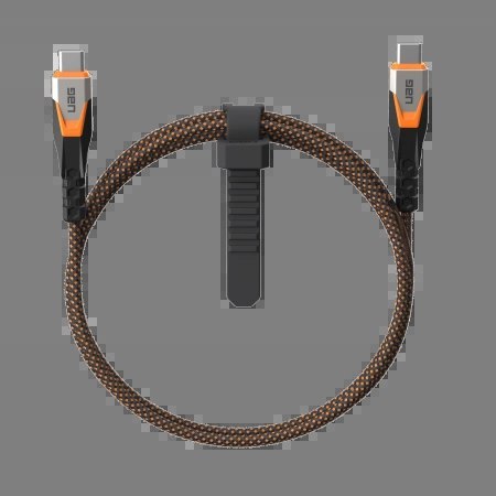 Kabel UAG SRGE USB-C USB 3.2 Gen2 240W/20Gbps 75 cm - pomarańczowy Kabel UAG SRGE USB-C USB 3.2 Gen2 240W/20Gbps 75 cm - pomarańczowy