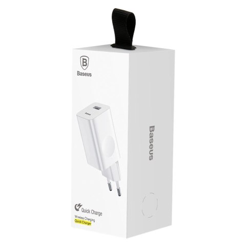 Ładowarka Baseus Charging Quick Charger CCALL-BX02 sieciowa USB-A 24W QC 3.0 - biała