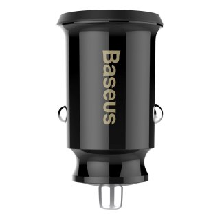 Mini ładowarka Baseus Grain Car Charger CCALL-ML01 samochodowa 2x USB-A 3.1A - czarna