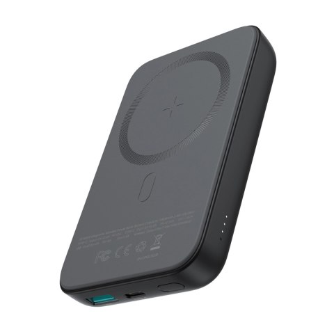 Powerbank Joyroom JR-W020 20W 10000mAh MagSafe + kabel USB-A - USB-C 0.25m - czarny Powerbank Joyroom JR-W020 20W 10000mAh MagSafe + kabel USB-A - USB-C 0.25m - czarny