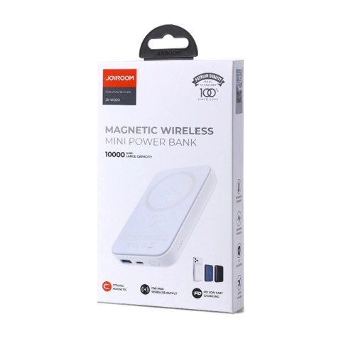 Powerbank Joyroom JR-W020 20W 10000mAh MagSafe + kabel USB-A - USB-C 0.25m - czarny Powerbank Joyroom JR-W020 20W 10000mAh MagSafe + kabel USB-A - USB-C 0.25m - czarny