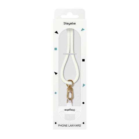 Smycz silikonowa Stoyobe Phone Lanyard do telefonu - biała Smycz silikonowa Stoyobe Phone Lanyard do telefonu - biała