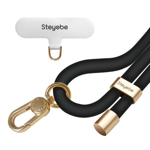Smycz silikonowa Stoyobe Phone Lanyard do telefonu - czarna Smycz silikonowa Stoyobe Phone Lanyard do telefonu - czarna