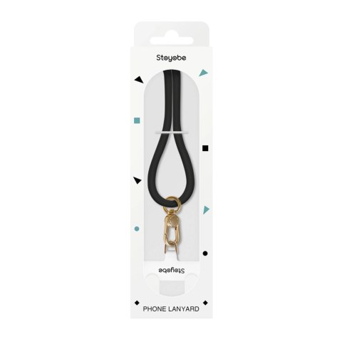 Smycz silikonowa Stoyobe Phone Lanyard do telefonu - czarna Smycz silikonowa Stoyobe Phone Lanyard do telefonu - czarna