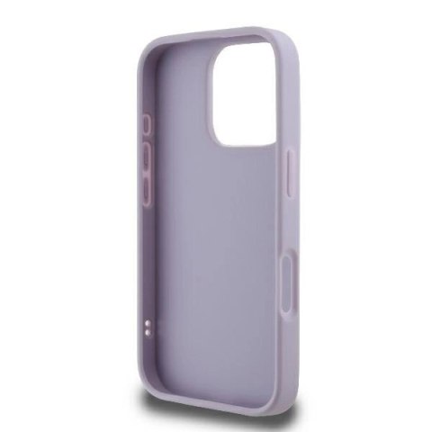 Etui Guess Quilted Metal Logo na iPhone 16 Pro Max - jasnofioletowe