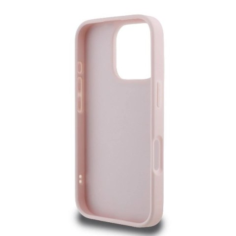 Etui Karl Lagerfeld Quilted Signature na iPhone 16 Pro - różowe Etui Karl Lagerfeld Quilted Signature na iPhone 16 Pro - różowe